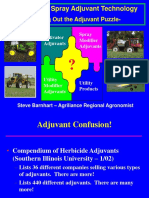 Agricultural Spray Adjuvant Technology: - Sorting Out The Adjuvant Puzzle