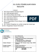 Jenis Modul Guru Pembelajar Kimia Industri