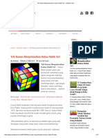 Trik Rumus Menyelesaikan Kubus Rubik 3x3 - Update Ceria