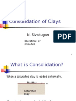 Consolidation of Clays: N. Sivakugan