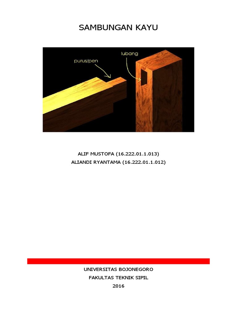 Makalah Sambungan Kayu Fix Makalah Sambungan Kayu Fix