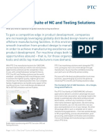 The PTC Creo Suite of NC and Tooling Solutions: Data Sheet