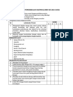 Daftar Tilik Pemeriksaan Haemoglobin Secara Sahli