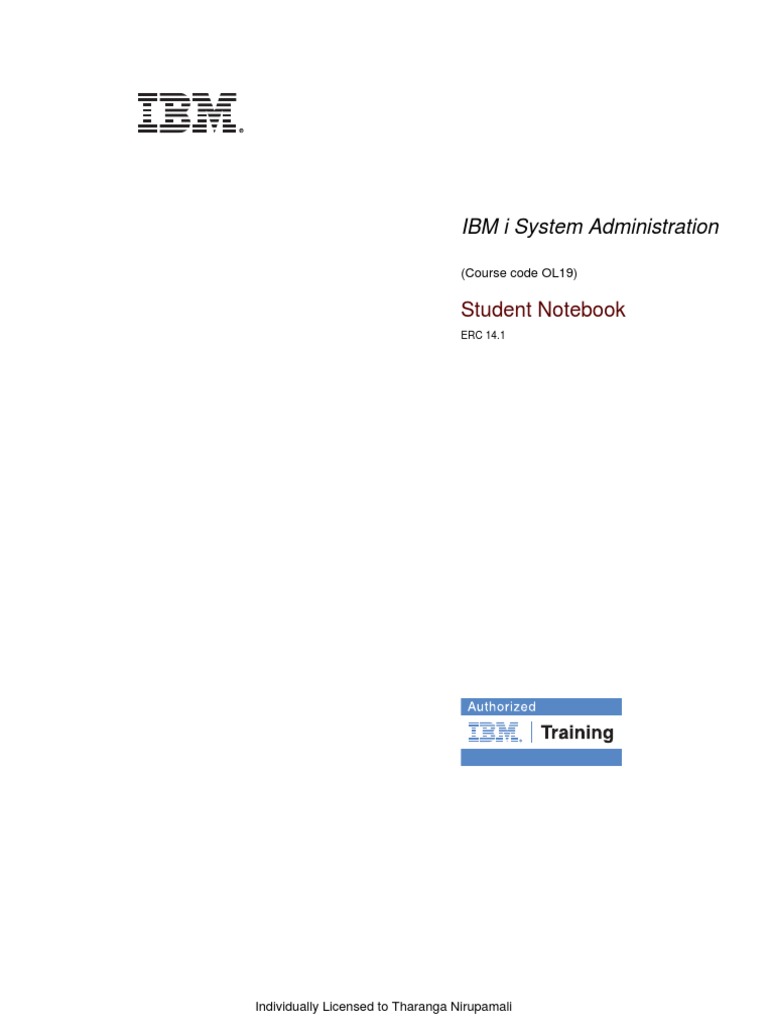 Student Notebook PresentationMaterialLog | PDF | Ibm System I | Computing