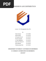 Transmission and Distribution: Department of Energy Conversion Engineering D-4 Energy Conservation Engineering 2016/2017