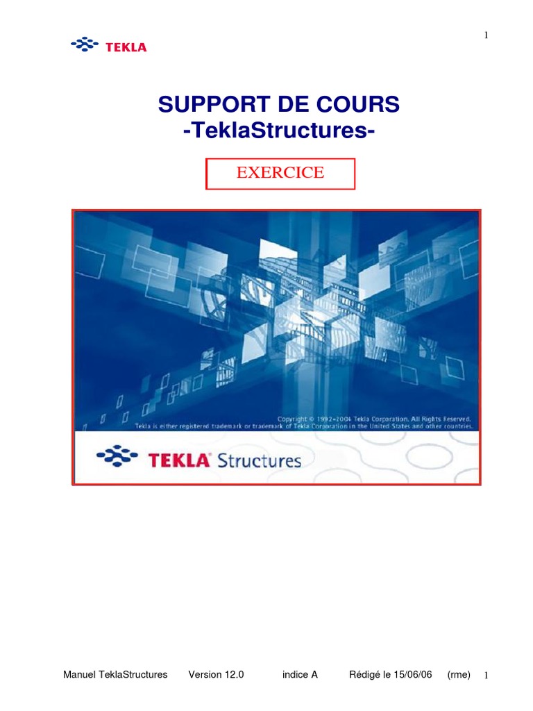 Tekla Structures Exercice PDF | PDF | Fichier informatique ...