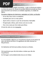 Presenca Muculmana Na Peninsula Iberica
