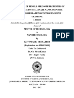 Enhancement of Tensile Strength Properties of Biopolymer Sodium Alginate Nanocomposite Films by Incorporation of Nitrogen Doped Graphene