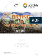 Drying of Wastewater Solids Fact Sheet January2014