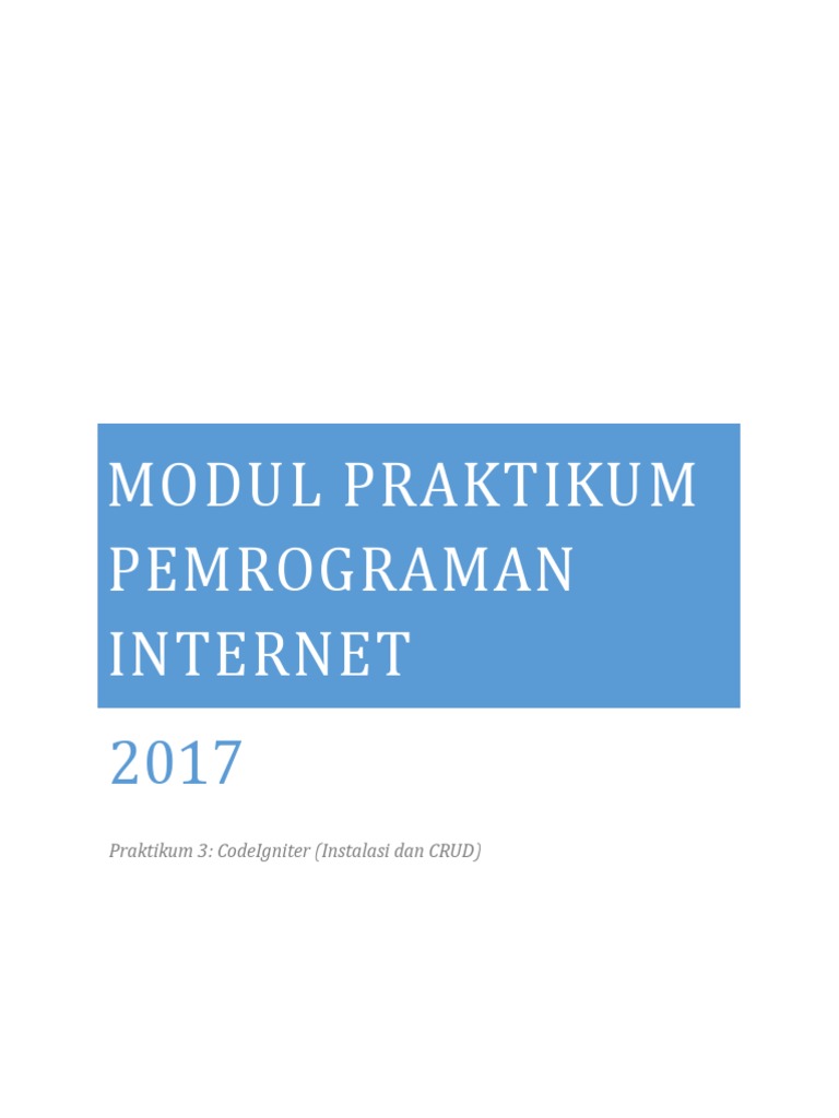 Instalasi dan CRUD CodeIgniter 2.x | PDF | Teknologi & Rekayasa