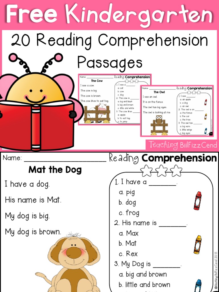 FreeKindergartenReadingComprehension PDF | PDF | Patent