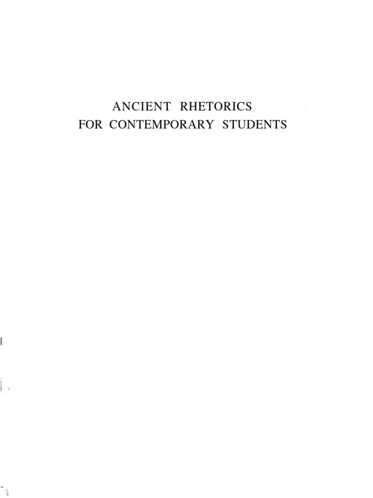 Ancient Rhetoric | PDF | Rhetoric | Public Speaking