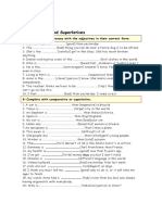 Comparatives and Superlatives