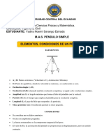 PÉNDULO SIMPLE: ELEMENTOS, CONDICIONES Y ECUACIÓN DEL PERÍODO