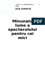 Minunata Lume A Spectacolului Celor Mici Lucrata