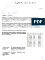 Plotting List Koordinat Dari Excel KenbspAutoCAD