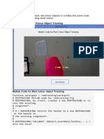 Matlab Gui For Red Colour Object Tracking