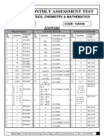 Cmtest 1719 23.10.2017 Answer Keys Solutions