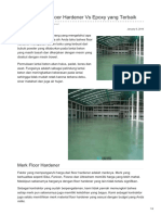 Mana Idustrial Floor Hardener Vs Epoxy yang Terbaik — ☎ 0821 1372 4737