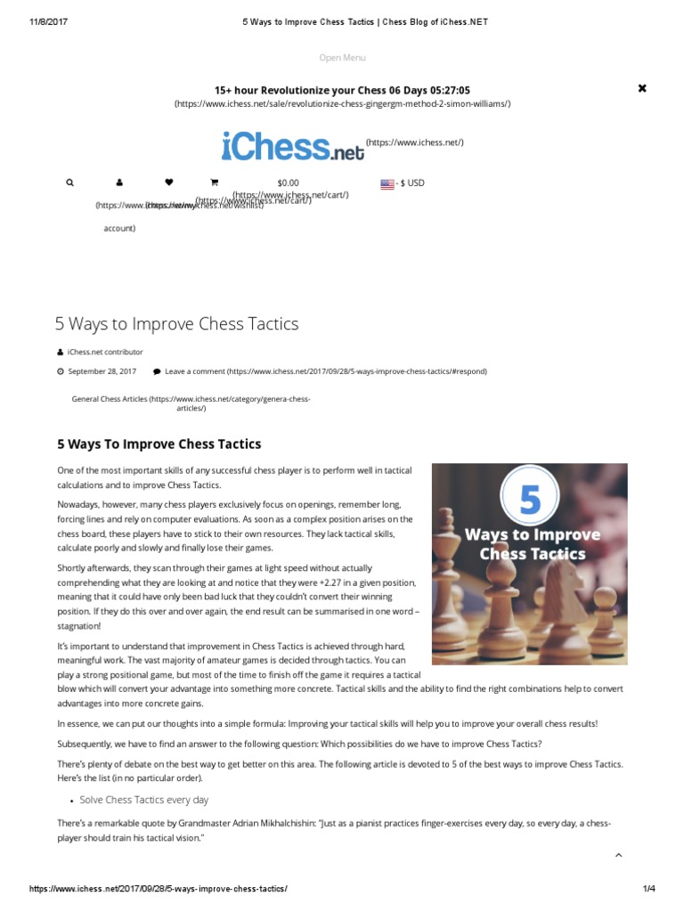 Enhance Your Chess Tactics Skills | PDF | Chess | Abstract Strategy Games