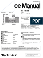 Technics SL-HD505 Service Manual
