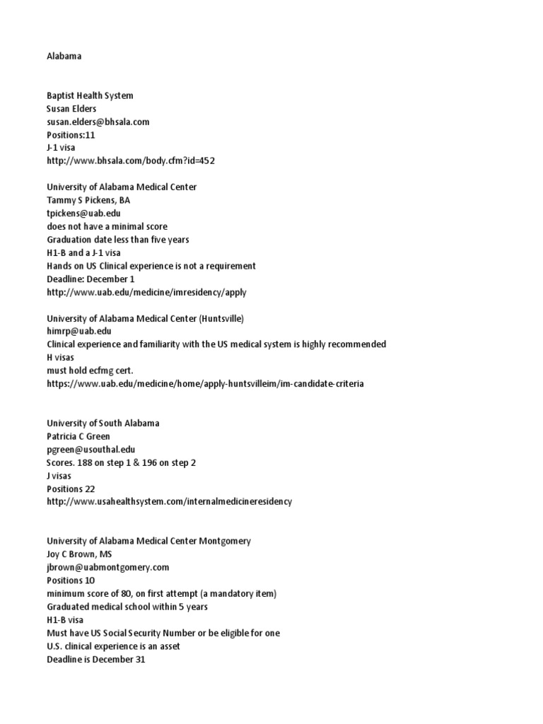 Internal Medicine Requirements United States Medical Licensing
