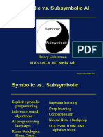 Symbolic vs. Subsymbolic