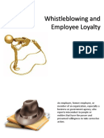 Whistleblowing vs Employee Loyalty