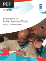 Motivation of public services officials