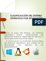 3 Clasificación Del Sistema Operativo Por Aplicación