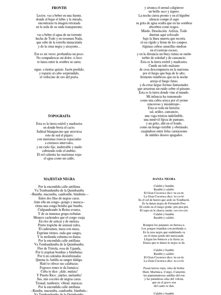Poesía Luis Palés Matos | PDF | Naturaleza