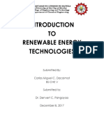 Introduction to Renewable Energy