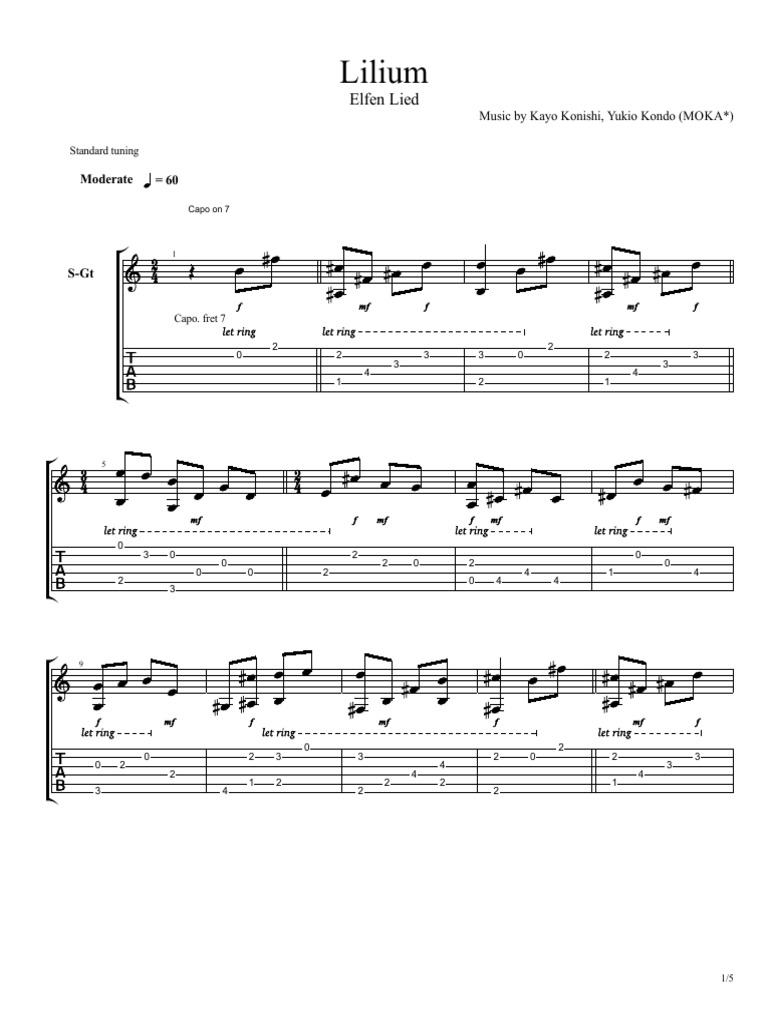 Elfen Lied Lilium Musical Instruments String Instruments