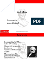 Karl Marx: Presented By: Veshraj Katwal