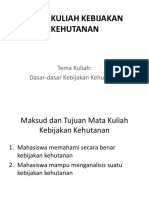 Pengenalan Kebijakan Kehutanan