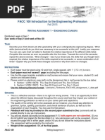 FACC 100 Writing Assignment 1 PDF