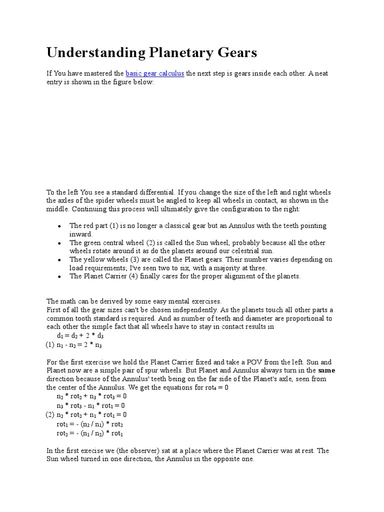 02Understanding Gears PDF Gear Mechanics