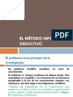 Método hipotético deductivo (MHD