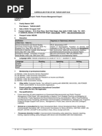 CV Tarun Das Public Finance Management Expert January 2018