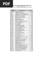 pulsar 180 body parts price list