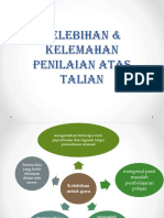 KELEBIHAN & Kelemahan PENILAIAN ATAS TALIAN