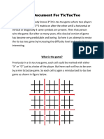 Help Document for TicTacToe