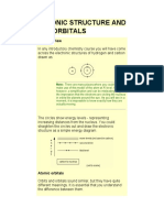 Electronic Structure and Atomic Orbitals