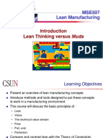 01 - Introduction Lean Thinking Versus Muda