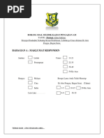 Contoh Borang Soal Selidik Kajian Pengajian Am