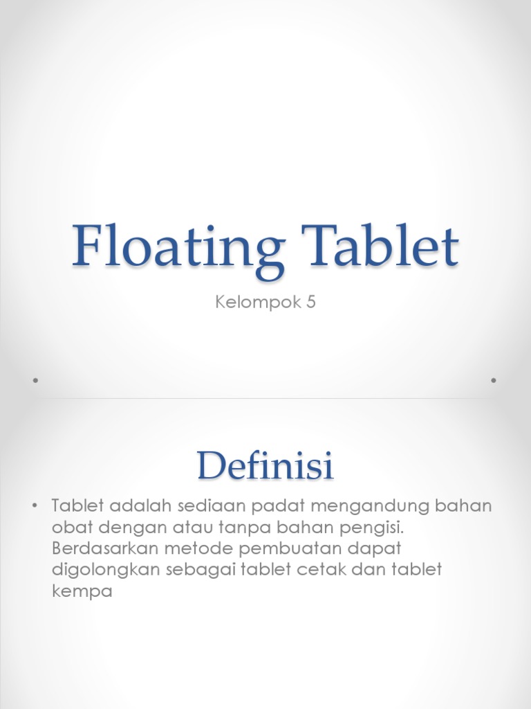 Floating Tablet | PDF