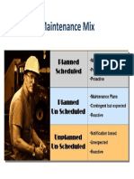Maintenance Mix