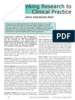 Linking Research To Clinical Practice: Flossing or Alternative Interdental Aids?