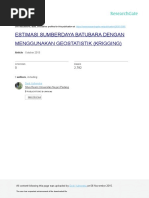 Download Estimasi Sumberdaya Batubara Dengan Menggunakan Geostatistik Krigging by Verima Jesica SN368591857 doc pdf