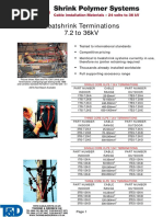 High Voltage Cable Terminations & Joint Kits, LV, 3.3 33kV SPS Catalogue